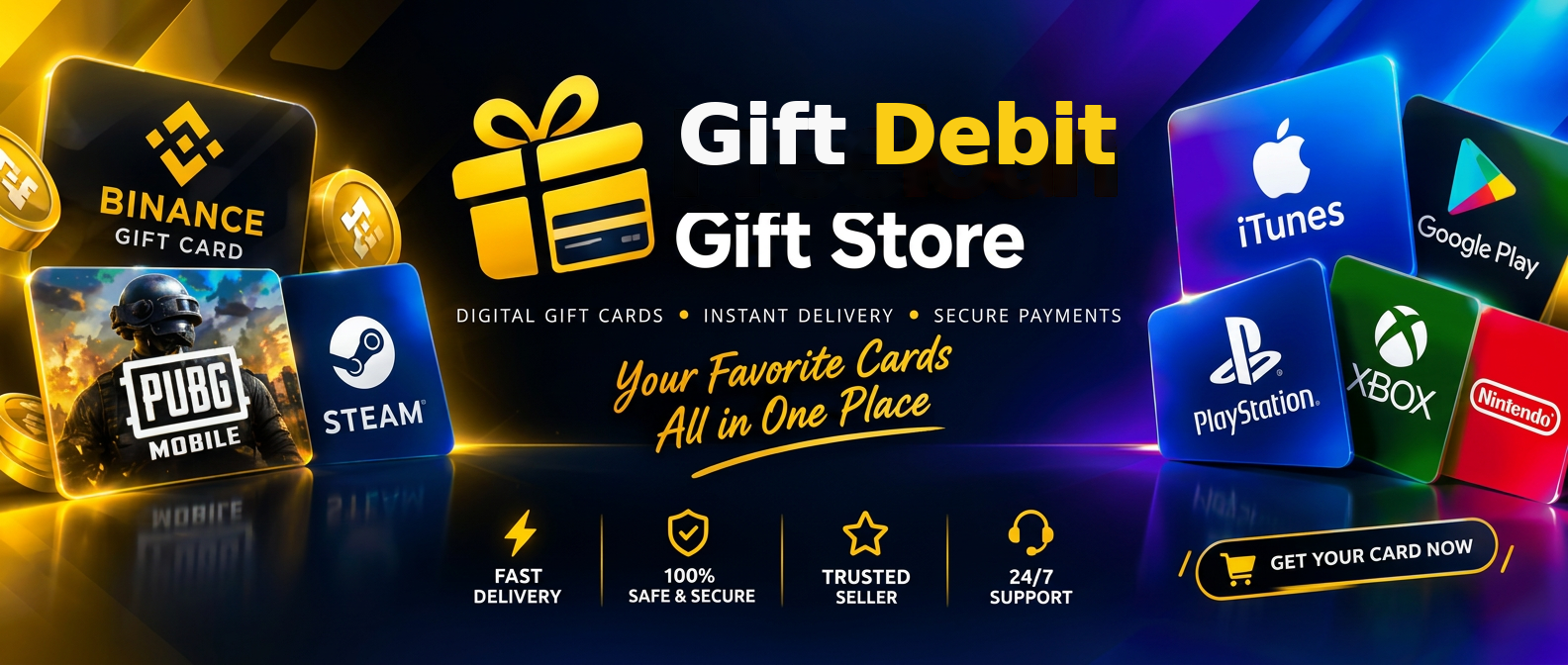 Gift Debit Gift Store — gift cards, games, instant delivery